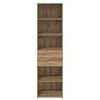 vidaXL Highboard Artisan Eiken 50 x 42,5 x 185 cm Bewerkt hout