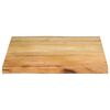 vidaXL Tafelblad met natuurlijke rand 80x80x2,5 cm massief mangohout