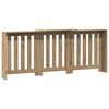 vidaXL Radiatorombouw 205x21,5x83,5 cm bewerkt hout artisanaal eiken
