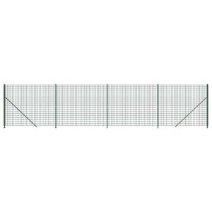 vidaXL Draadgaashek met flens 2,2x10 m groen