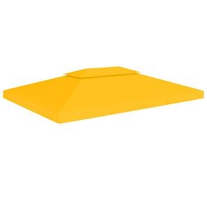 vidaXL Prieeldak 2-laags 310 g/m&sup2; 4x3 m geel