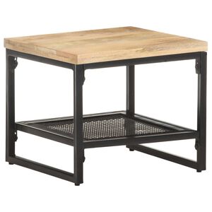 vidaXL Bijzettafel 40x40x35 cm massief mangohout