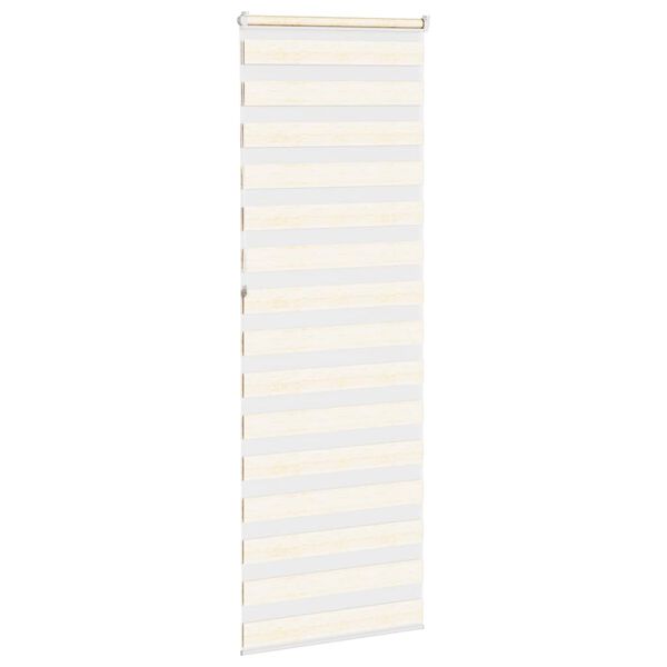 vidaXL Zebra rolgordijn 70x230 cm stofbreedte 65,9 cm marmerbeige