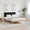 vidaXL Bedframe Bruin en zwart 150 x 200 cm Massief grenenhout