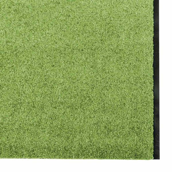 vidaXL Deurmat Anders Groen en Zwart 120 x 400 cm Polyamide en PVC