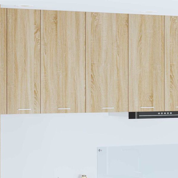 vidaXL Hangkast met opslag Sonoma Eiken 80 x 31 x 80 cm Bewerkt hout