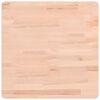 vidaXL Tafelblad vierkant 50x50x1,5 cm massief beukenhout