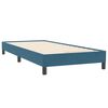 vidaXL Boxspring met matras fluweel donkerblauw 90x220 cm