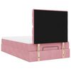vidaXL Ottoman bed met matrassen 120x190cm fluweel roze