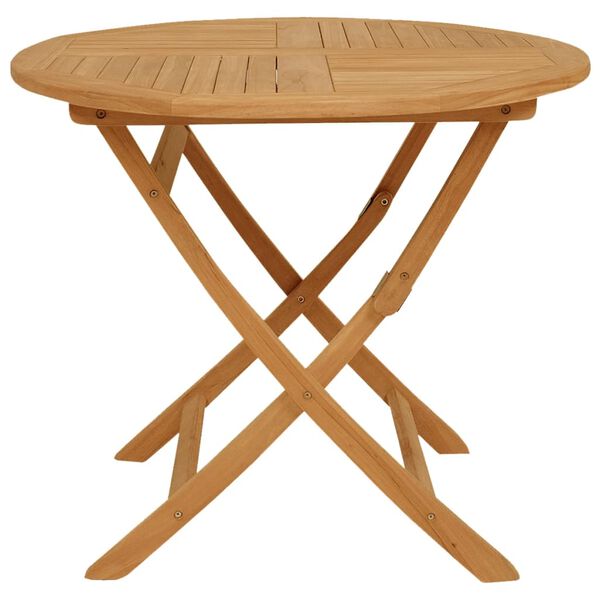 vidaXL 5-delige Tuinset massief teakhout