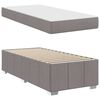 vidaXL Bedframe met matras Taupe 120 x 190 cm Stof