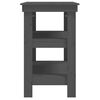 vidaXL Werkbank 110,5x50x80 cm massief grenenhout grijs