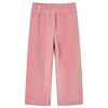 vidaXL Kinderbroek 128 ribfluweel Lichtroze