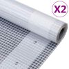 vidaXL Dekzeilen 2 st Leno 260 g/m&sup2; 4x3 m wit