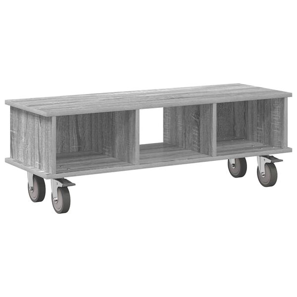 vidaXL TV-standaard Grijs Sonoma 100 x 35 x 35 cm Bewerkt hout
