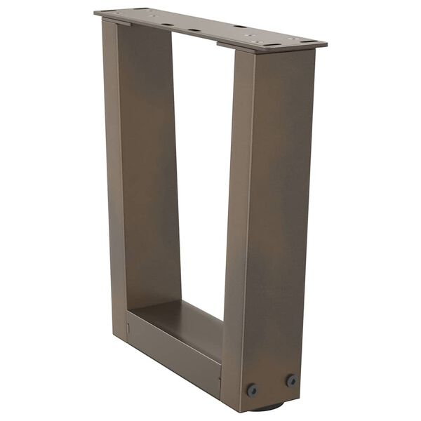 vidaXL Salontafelpoten 2 st V-vormig 30x(30-31,3) cm staal naturel