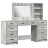 vidaXL Plafondtafel 3 st Beton Grijs 78,5 x 41 x 135 cm Bewerkt hout