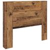 vidaXL Hoofdbord met plank Oudhout 120 x 15 x 103,5 cm Bewerkt hout