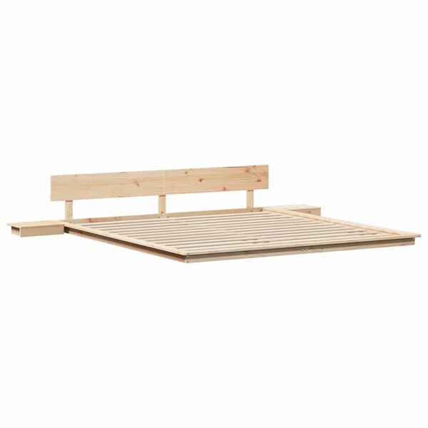 vidaXL Bedframe Bruin 200 x 200 cm Hout