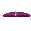 vidaXL Trapmatten 10 st 65x21x4 cm Violet Halfrond Groot