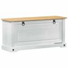 vidaXL Schoenenkast Corona Wit 99 x 32 x 49 cm Massief grenenhout
