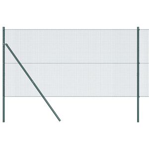 vidaXL gelast draadhek met grondbevestiging 50 x 1 m PVC-Coated Staal