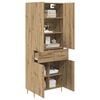 vidaXL Highboard Artisan Eiken 69,5 x 34 x 180 cm Bewerkt hout