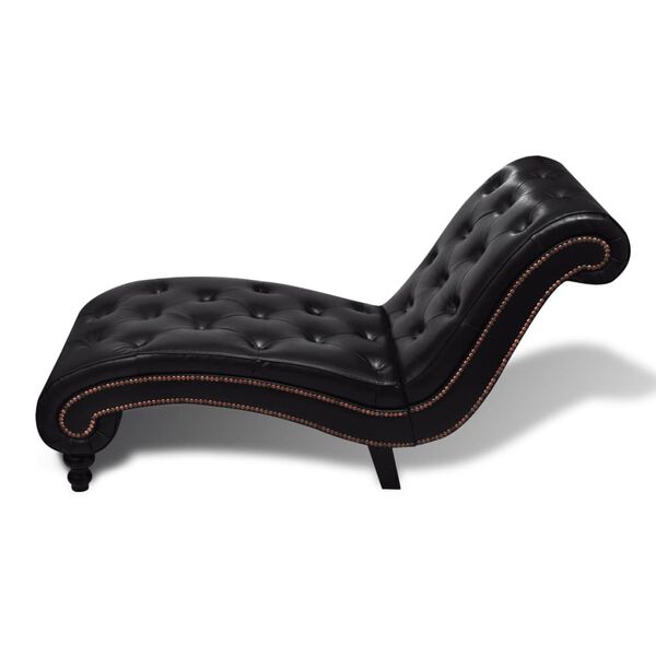 vidaXL Chaise longue kunstleer bruin