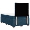 vidaXL Boxspring met matras fluweel blauw 120x200 cm