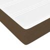 vidaXL Boxspring met matras stof donkerbruin 140x190 cm