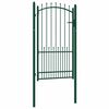 vidaXL | Hekpoort | met slot Groen 100 x 175 cm Poedergecoat staal