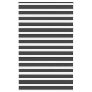 vidaXL Zebra rolgordijn 150x230 cm stofbreedte 145,9 cm zwart