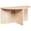 vidaXL Salontafel 2 pcs Naturel Massief grenenhout
