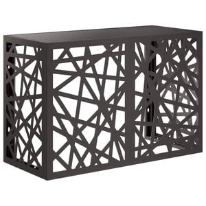 vidaXL Airconditioner hoes Zwart 90 x 40 x 60 cm Staal