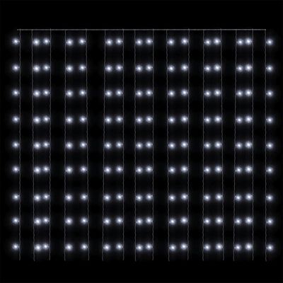 vidaXL Lichtsnoergordijn met 300 LED's en 8 functies 3x3 m koudwit