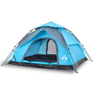 vidaXL Koepeltent 5-persoons snelontgrendeling blauw