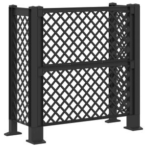 vidaXL Vuilnisbak Trellis Antracietkleurig 123 x 47 x 114 cm PP