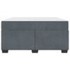 vidaXL Bedframe met matras Donkergrijs 160 x 200 cm Stof