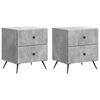 vidaXL Nachtkastje 2 pcs Betongrijs 43 x 34,5 x 47,5 cm Bewerkt hout