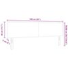 vidaXL Hoofdbord met hoofdeinde Lichtgrijs 160 cm Ribstof