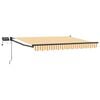 vidaXL Handbediende luifel met LED's Geel, Wit, Anthraciet 3,5 x 2 m