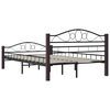 vidaXL Bedframe metaal zwart 120x200 cm