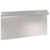 vidaXL Slakkenhekje 16 st 50 x 3,5 x 25 cm Roestvrij staal zilver