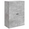 vidaXL Wandkast Betongrijs 66 x 34,5 x 90 cm Bewerkt hout