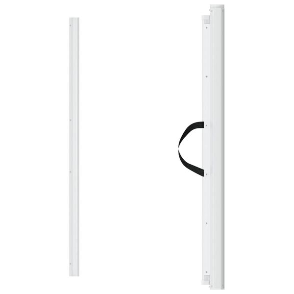 vidaXL Huisdierenhek uittrekbaar 82,5x125 cm wit