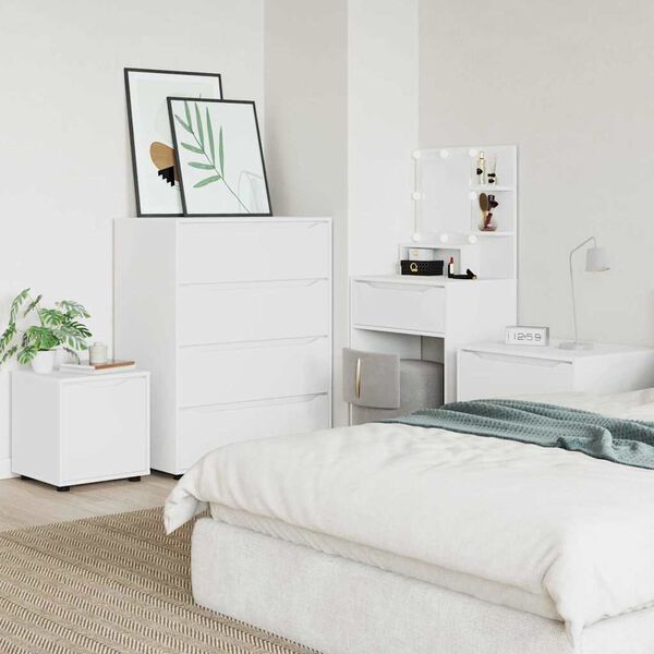 vidaXL Badkamer Kast Wit 40,5 x 40 x 44 cm Bewerkt hout