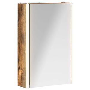 vidaXL Badkamer spiegelkast Gerookt eiken 33 x 11,5 x 50 cm