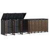 vidaXL Wieltjesbakopslag voor 3 bakken Antraciet 340 x 77.5 x 115.5 cm