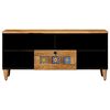 vidaXL TV-kast met lade Naturel 100 x 33,5 x 46 cm Massief Mango Hout