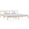vidaXL Bedframe zonder matras massief hout 200x200 cm